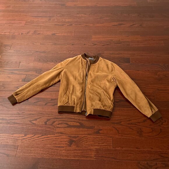 ASOS: Light Tan Bomber Jacket (M) - Picture 1 of 3
